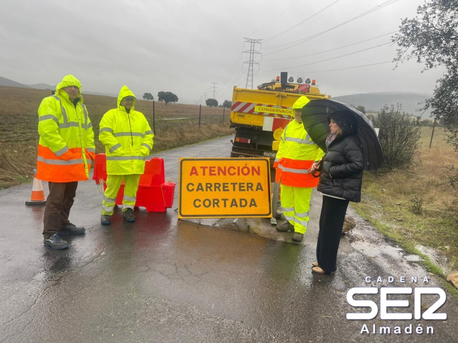 Cortada de nuevo la carretera de Agudo a Saceruela 