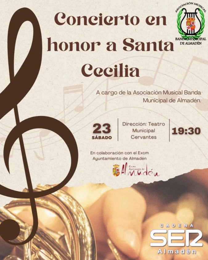 Concierto de la Banda de Almadén con motivo de Santa Cecilia