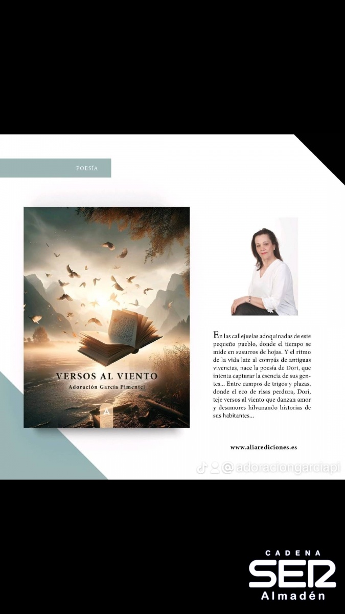 Adoración García Pimental nos presenta su poemario 'Versos Al Viento'