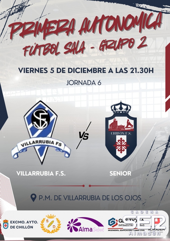 Derrota del Fútbol Sala Chillón en Villarrubia