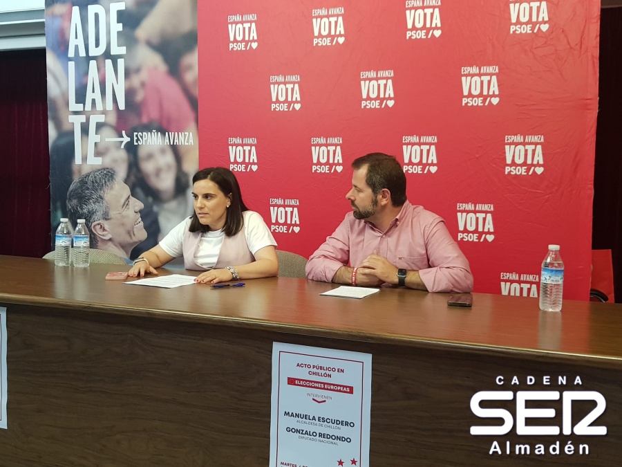 Redondo anima en Chillón a votar al PSOE el 9-J 'por lo que nos jugamos en la provincia'