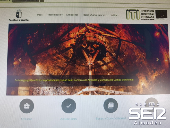 En marcha la web con información sobre la Inversión Territorial Integrada (ITI) de la comarca de Almadén