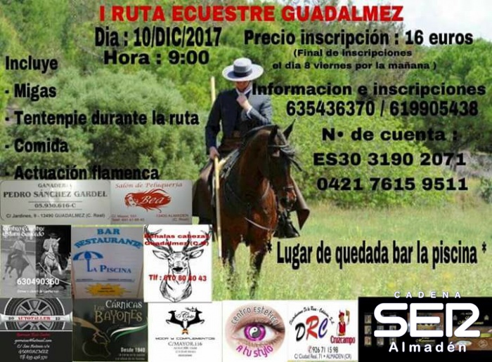 I Ruta ecuestre Guadalmez 2017