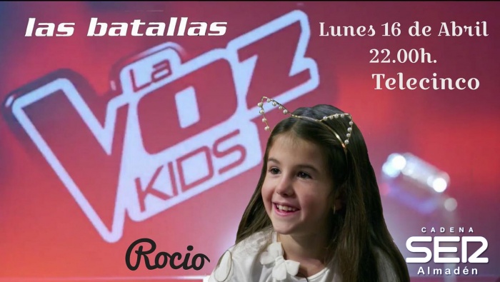 Hoy Rocío Almena en Las Batallas de La Voz Kids