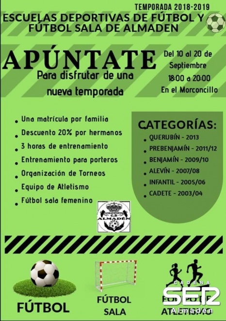 Más de 100 niños participan en las Escuelas Deportivas de Almadén