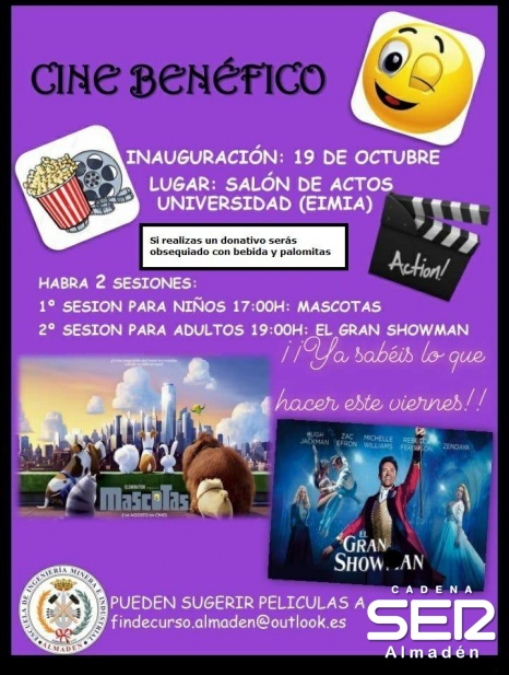 Cine Benéfico en Almadén