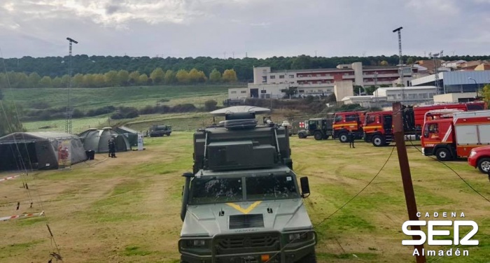 La UME compartió una jornada con los vecinos de Almadén
