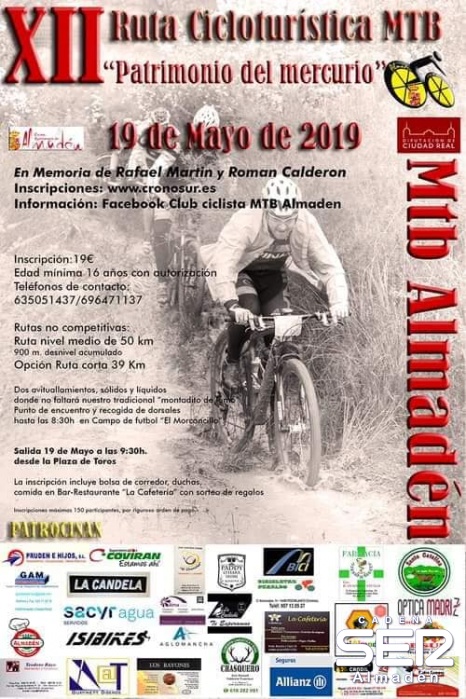XII Ruta Cicloturística MTB en Almadén