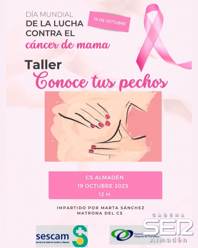 Taller "Conoce tus pechos" mañana en Almadén