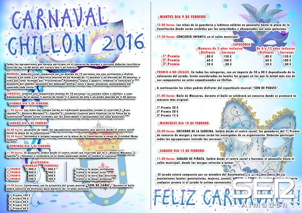 Presentamos el Carnaval de Chillón 2016 en SER ALMADEN