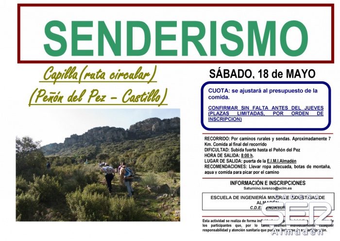 Ruta de Senderismo organizada por la EIMIA
