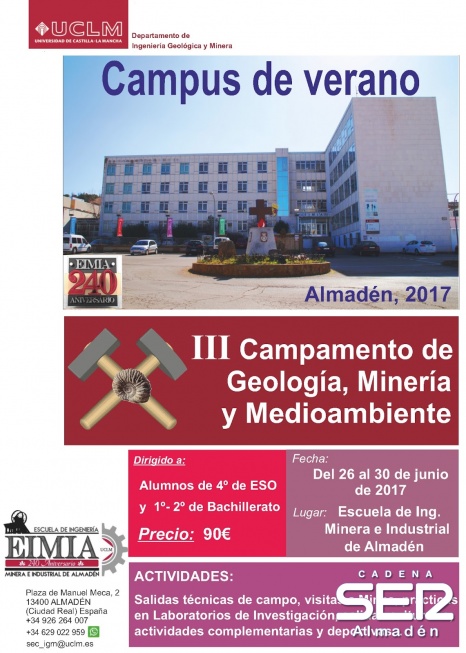 La EIMIA celebra su III campamento de verano de geología y medio ambiente