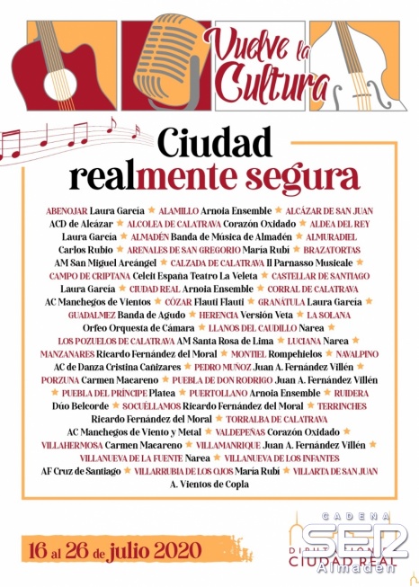 La Diputación recupera la cultura con artistas de la tierra en cuarenta pueblos de la provincia: Almadén, Alamillo y Guadalmez destinos de la iniciativa
