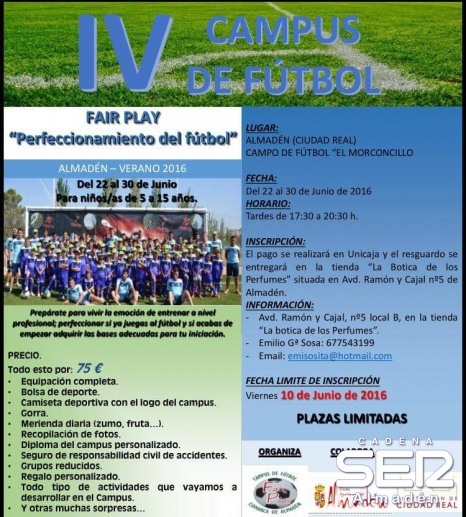 Llega a Almadén el IV Campus Fair Play de fútbol