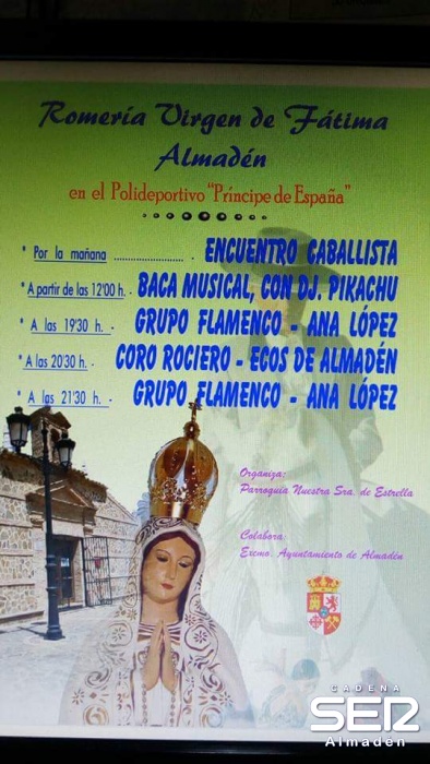La Romería de la Virgen de Fátima de Almadén se celebra este sábado 14 de  mayo