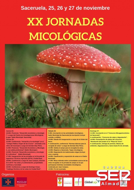 Saceruela celebra la XX edición de sus Jornadas Micológicas