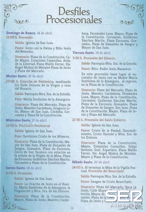 Desfiles Procesionales Semana Santa Almadén 2019