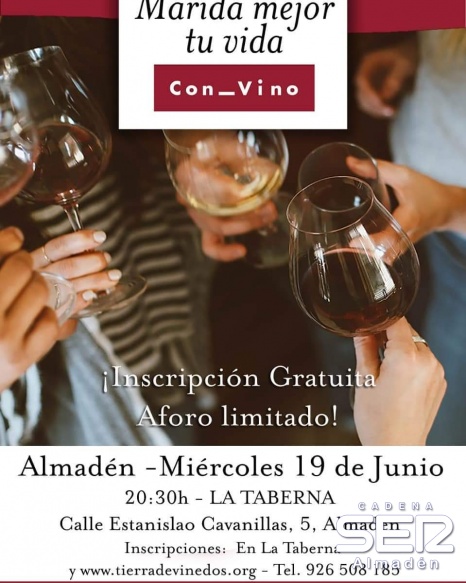 Cata de vinos hoy en Almadén