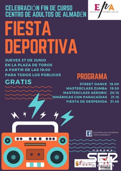 Fiesta Deportiva fin de curso del Centro de Adultos de Almadén