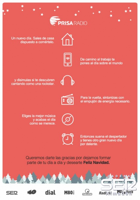 La Cadena Ser de Almadén os desea Feliz Navidad
