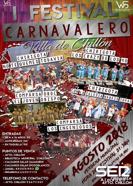 Llega el I festival carnavalero Villa de Chillón