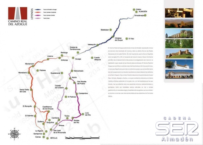 Apúntate ya para participar en la I Ruta del Azogue que se desarrollará del 6 al 8 de mayo entre Almadén y Sevilla
