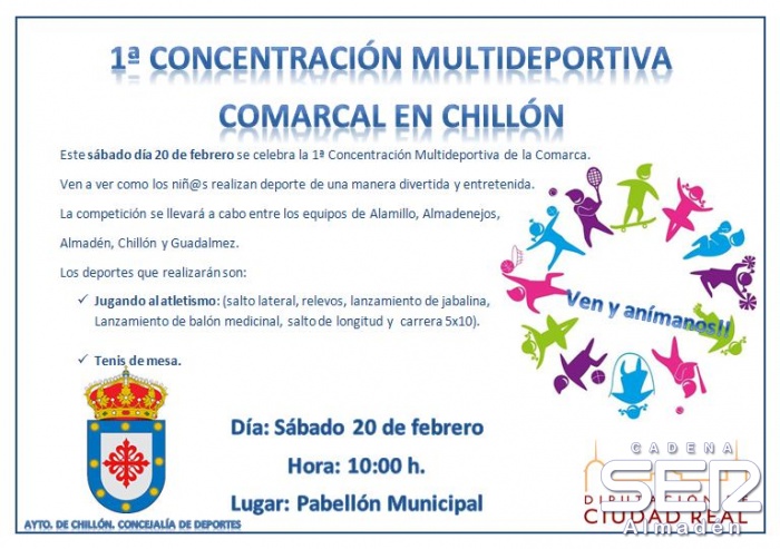 Chillón acoge la I Concentración multideportiva comarcal de Montesur 