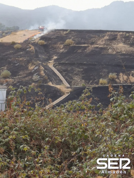 Sofocado el incendio declarado en las escombreras de la Mina de Almadén