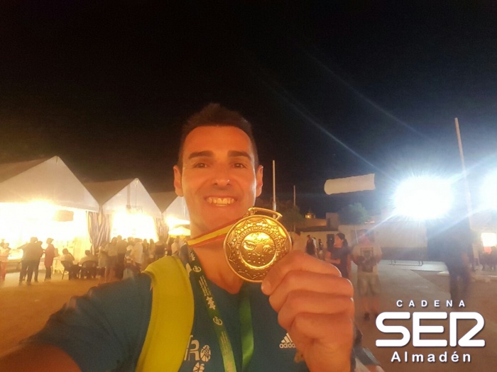 El corredor de Almadén José Félix Cano Campeón de Europa en los  VI juegos de policías y  bomberos de Huelva