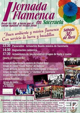 Saceruela celebra este sábado 30 de abril su I Jornada Flamenca