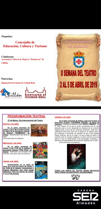 Comienza la II Semana del Teatro en Chillón