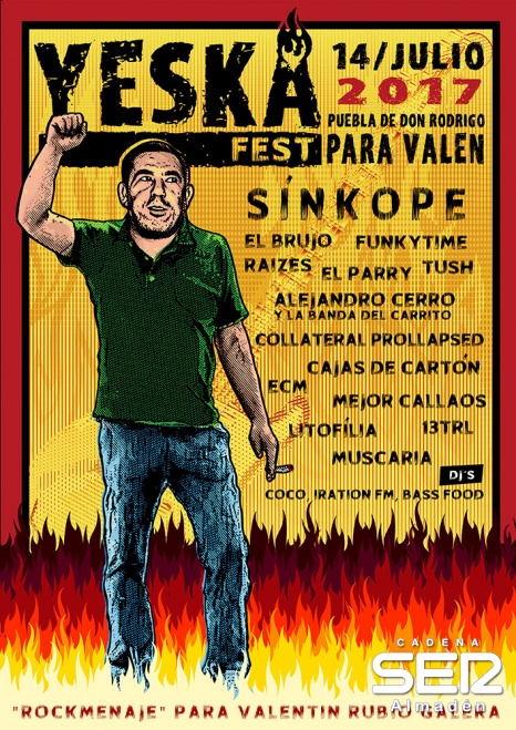 Yeska Fest: "rockmenaje" a Valentín Rubio Galera en La Puebla de Don Rodrigo 