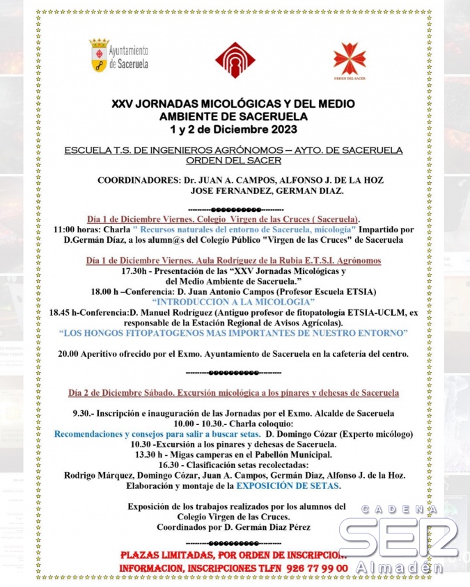 XXV Jornadas Micológicas en Saceruela