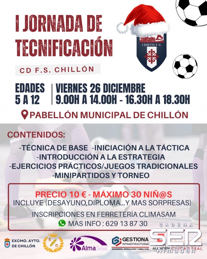 El CD Fútbol Sala Chillón cierra 2025 con una victoria y una derrota