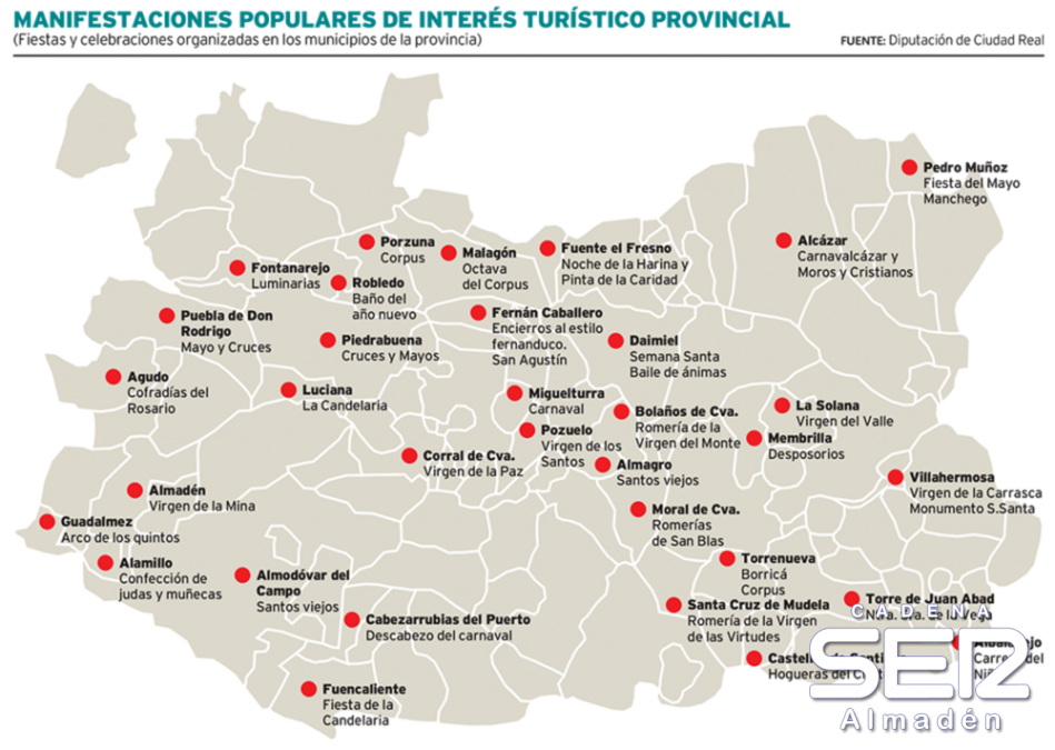 4 Pueblos de nuestra comarca entre las Manifestaciones Populares de la Diputación