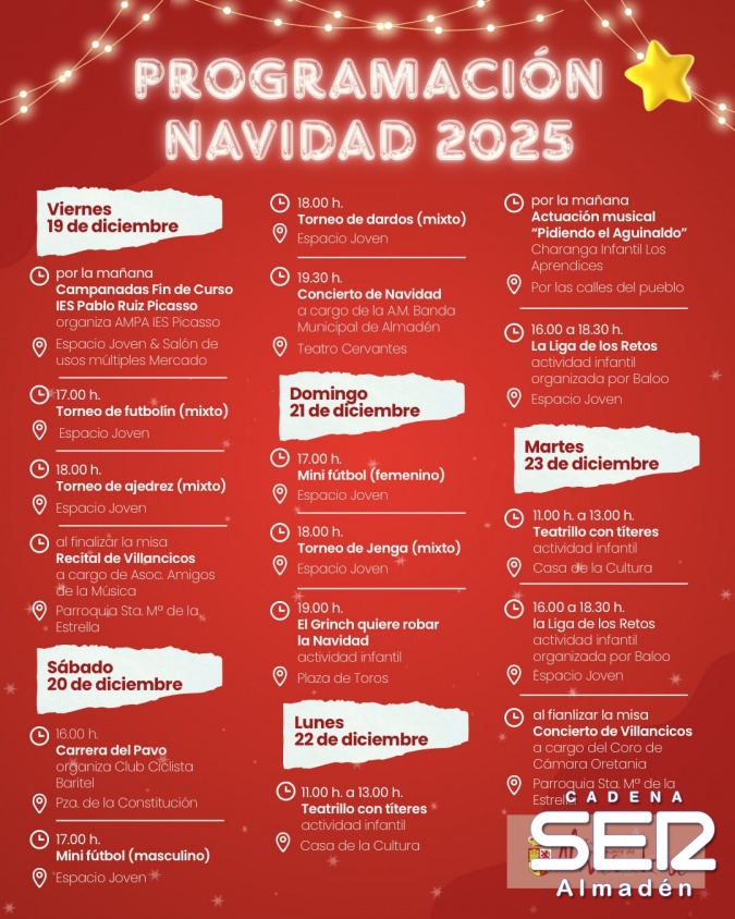 Lorena Paz nos presenta la Programación de Navidad 2025 de Almadén