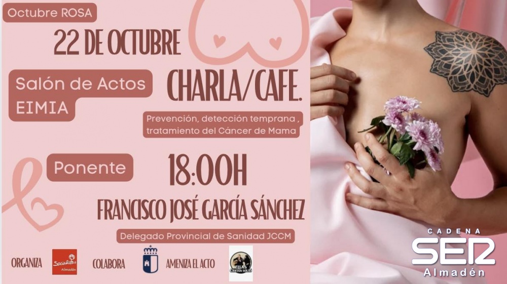 PSOE Almadén organiza una charla de prevención del cáncer de mama
