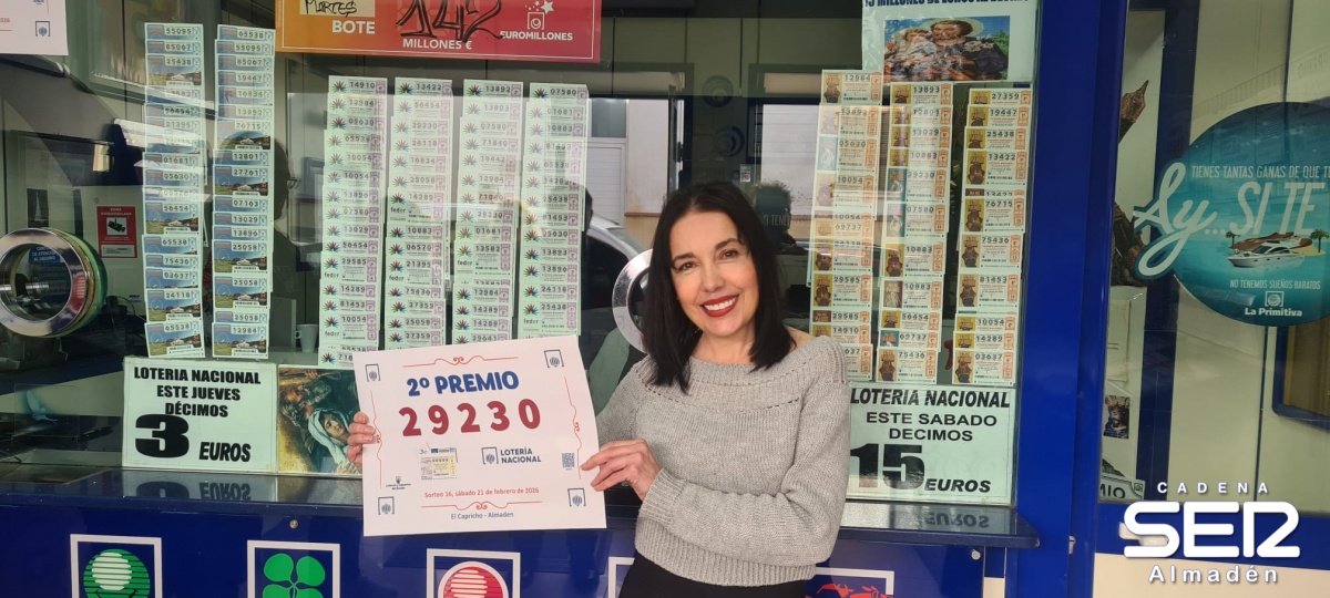 El Capricho reparte 84.000 euros con el 2º premio de la lotería nacional del sábado 21 de febrero